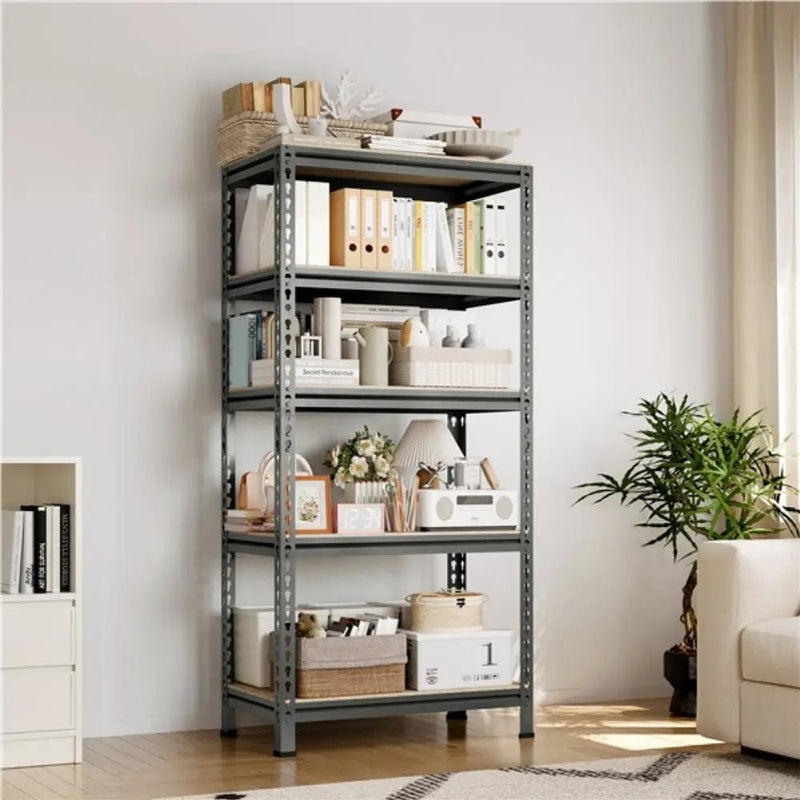 Yaheetech 5-Tier Utility Shelves Adjustable Metal Shelving Units 5-Tier Utility Shelves Adjustable Metal Shelving Units