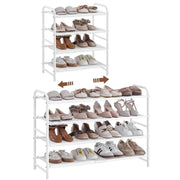 Yaheetech 4 Tier Iron Shoe Rack Organiser 4 Tier Iron Shoe Rack Organiser