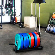 Yaheetech Horizontal Bumper Plate Rack Strength Fitness Rack Plate Holder Horizontal Bumper Plate Rack Strength Fitness Rack Plate Holder