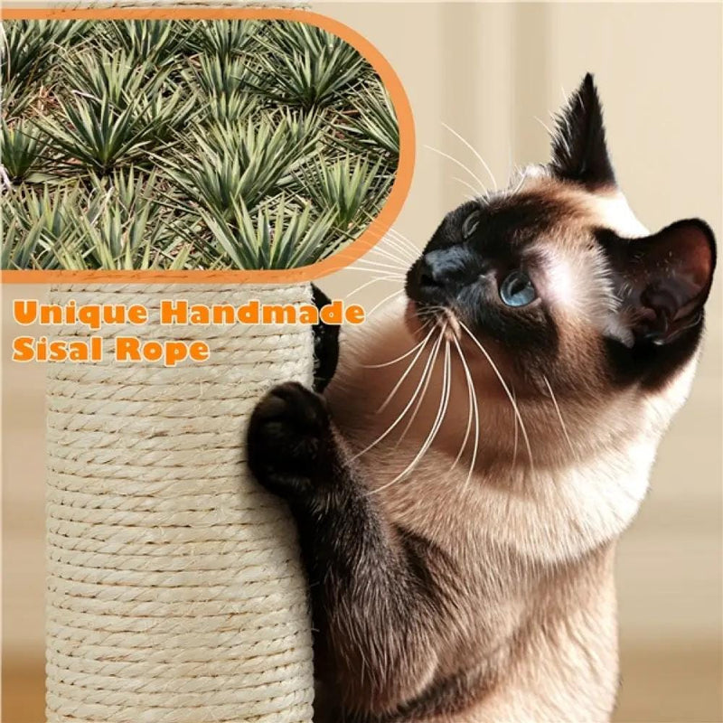 Multi-Level Cat Tree with 2 Condos & 2 Perches & Scratching Posts & Hammock – view 9