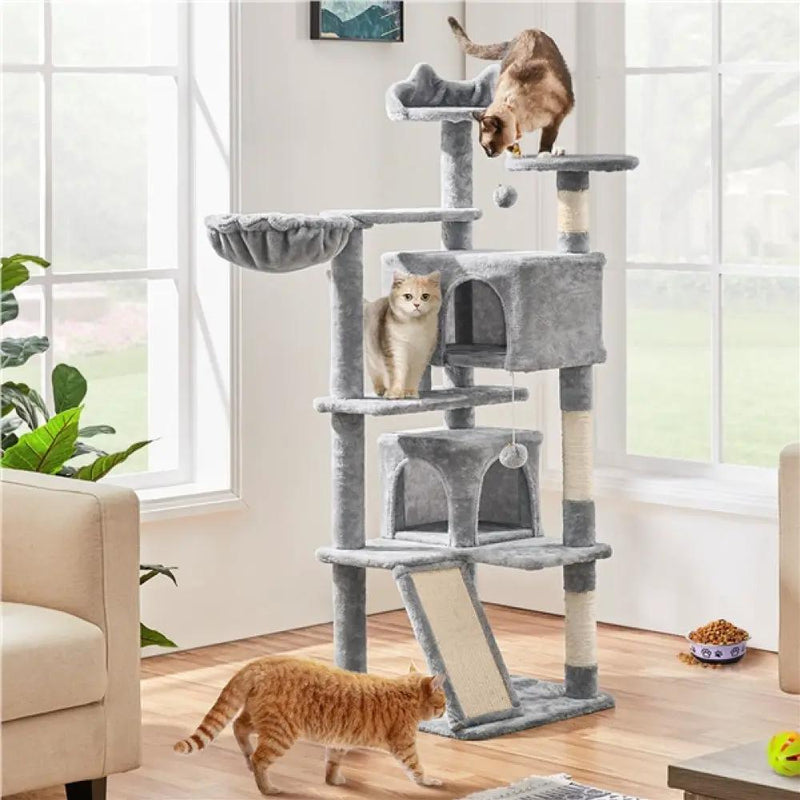 Yaheetech 146cm Height Cat Tree Condo Kitten Tree Tower 146cm Height Cat Tree Condo Kitten Tree Tower