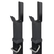 Pair of Adjustable Squat Rack Standard 45-70 Inch Solid Steel Squat Stand – view 9
