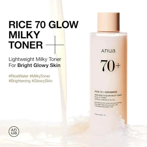 Poppy Gifts Skin Care Anua Rice 70 + Ceramide Glow Milky Toner 250ml Anua Rice 70 + Ceramide Glow Milky Toner 250ml