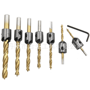 salelink.co.nz Unbranded 8pcs Woodworking Countersink Drill 8pcs Woodworking Countersink Drill | Action Outdoors NZ