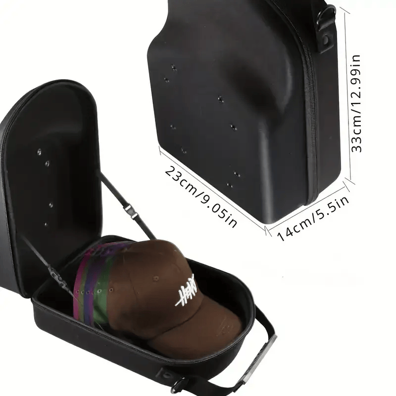 Baseball Hat Box Travel Caps Storage Organizer Case – view 2