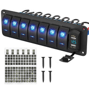 salelink.co.nz Unbranded 8 Gang Rocker Switch Panel 8 Gang Rocker Switch Panel | Action Outdoors NZ