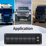 salelink.co.nz Unbranded 8 Gang Rocker Switch Panel 8 Gang Rocker Switch Panel | Action Outdoors NZ
