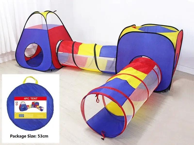 4PCS Pop-Up Square Triangle Tunnel Play Tent Kit Set – view 14