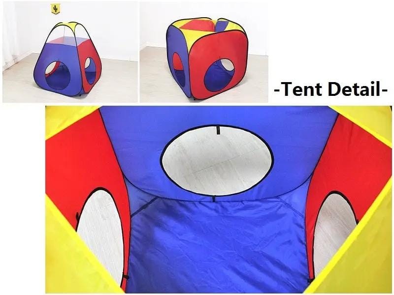 4PCS Pop-Up Square Triangle Tunnel Play Tent Kit Set – view 11
