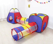 4PCS Pop-Up Square Triangle Tunnel Play Tent Kit Set – view 1