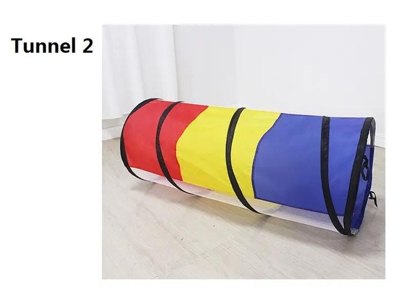 4PCS Pop-Up Square Triangle Tunnel Play Tent Kit Set – view 9