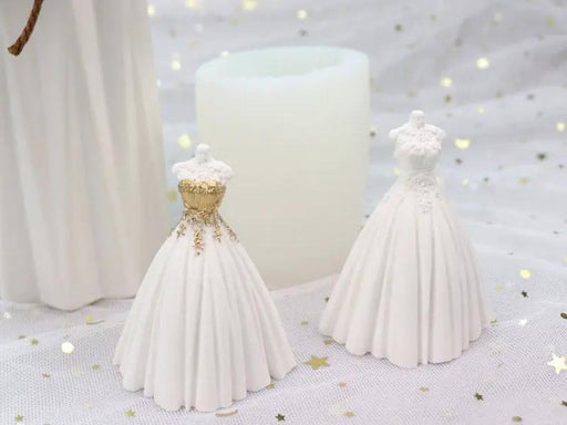 Wedding Bridal Dresses Moulds for Candle, Epoxy Resin, Jesmonite, Aqua Resin, Bramblier and Cement – view 2