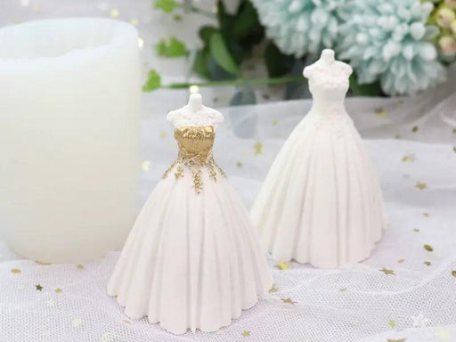 Wedding Bridal Dresses Moulds for Candle, Epoxy Resin, Jesmonite, Aqua Resin, Bramblier and Cement – view 1