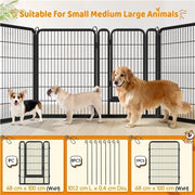 Yaheetech 8 Panels Dog Playpen 100cm Tall Dog Pen Dog Fence 8 Panels Dog Playpen 100cm Tall Dog Pen Dog Fence