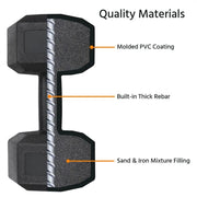 Yaheetech Set of 2 x 10kg/22lb Dumbbell Set Set of 2 x 10kg/22lb Dumbbell Set