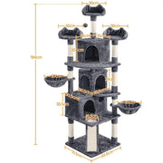 Yaheetech 76.5-inch Large Cat Tree 76.5-inch Large Cat Tree