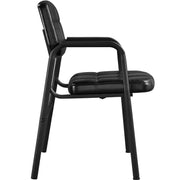 Yaheetech 2pcs Office Reception Chairs Faux Leather Guest Chairs 2pcs Office Reception Chairs Faux Leather Guest Chairs