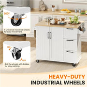 Yaheetech Kitchen Cart Kitchen Trolley Kitchen Cart Kitchen Trolley