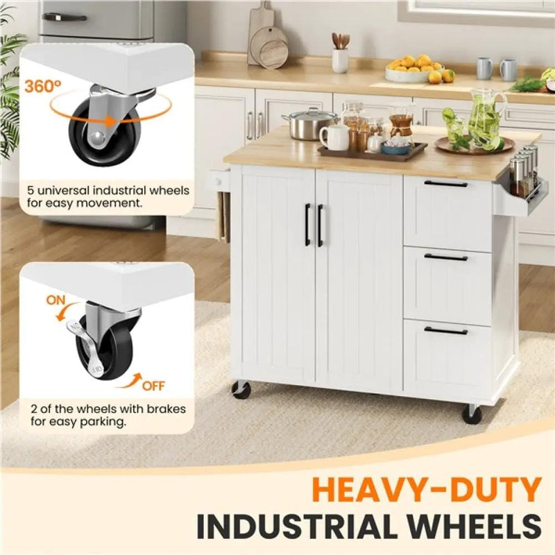Yaheetech Kitchen Cart Kitchen Trolley Kitchen Cart Kitchen Trolley