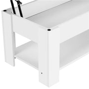 Space-saving Lift Top Coffee Table w/ Hidden Compartment & Open Shelf – view 10
