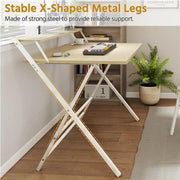 Yaheetech 2-Tier Foldable Computer Desk w/ Monitor Shelf 2-Tier Foldable Computer Desk w/ Monitor Shelf