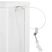 Yaheetech White Bathroom Cabinet 2 Hideaway Drawers 1 Shelf White Bathroom Cabinet 2 Hideaway Drawers 1 Shelf