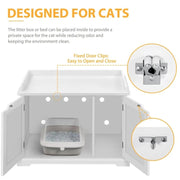 Yaheetech Pet Litter Box Wooden Storage Bench Pet Litter Box Wooden Storage Bench