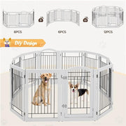 Yaheetech 6-Panel Pet Puppy Safety Fence with 3 Support Feet 6-Panel Pet Puppy Safety Fence with 3 Support Feet