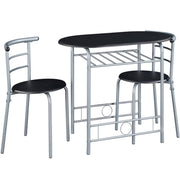 Yaheetech Modern Round Dining Table Set for 2 Chairs + 1 Table Modern Round Dining Table Set for 2 Chairs + 1 Table