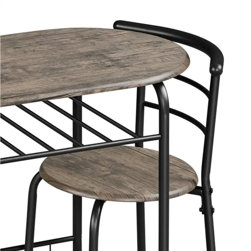 Yaheetech 3 Piece Dining Set Dining Table Dining Chair Set 3 Piece Dining Set Dining Table Dining Chair Set