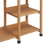 Potting Bench Table Removable Sink Firwood Drawer Open Multiple Shelves – view 10