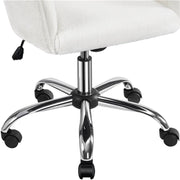 Modern Boucle Desk Chair Computer Chair Computer Chair Ivory – view 10