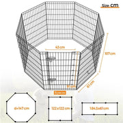 Yaheetech 8 Panel Foldable Metal Dog Exercise Pen 8 Panel Foldable Metal Dog Exercise Pen