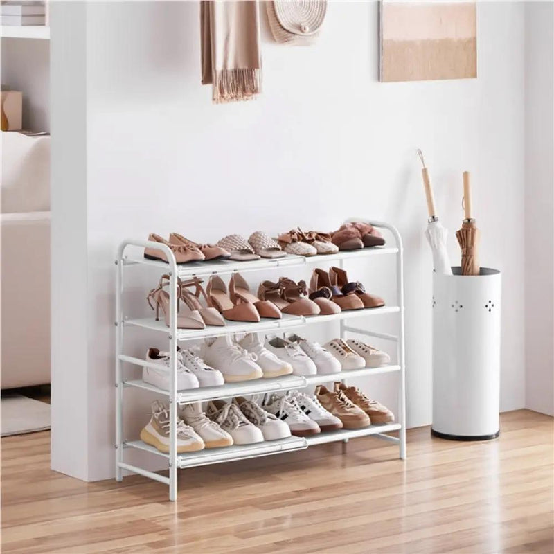 Yaheetech 4 Tier Iron Shoe Rack Organiser 4 Tier Iron Shoe Rack Organiser