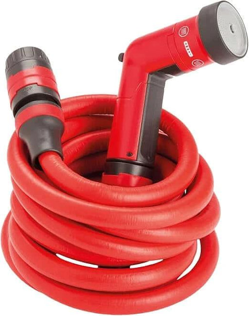 18m Expandable Garden Hose with Multi Jet Gun and Storage Bag (Red) – view 1