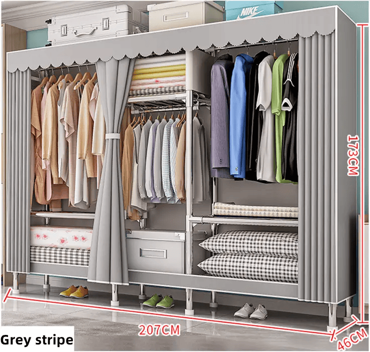 salelink.co.nz Unbranded Clothes Wardrobe Organiser (LM1248 (2)) Clothes Wardrobe Organiser (LM1248 (2)) | Action Outdoors NZ