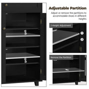 Yaheetech 4 Tier Shoe Storage Cabinet Shoe Rack 4 Tier Shoe Storage Cabinet Shoe Rack