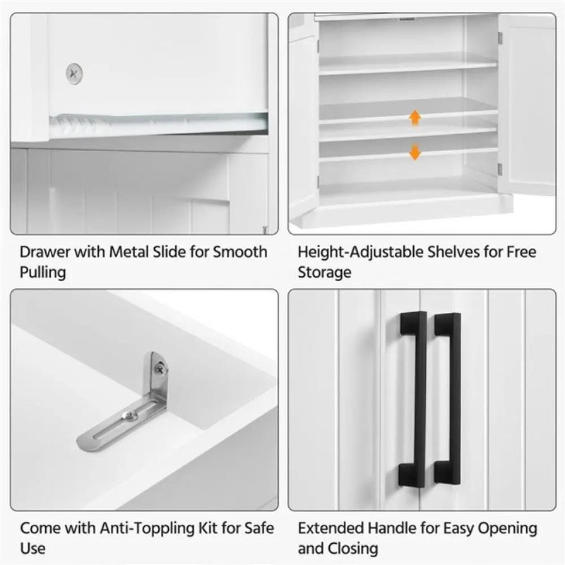 Yaheetech Tall Pantry Cupboard Kitchen Pantry Cabinet Freestanding Storage Cabinet Tall Pantry Cupboard Kitchen Pantry Cabinet Freestanding Storage Cabinet
