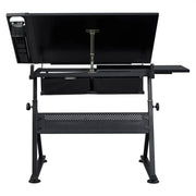 Drafting Table/Stool Set with Adjustable Table Angles & Heights All-in-One – view 11
