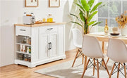 Yaheetech Rolling Kitchen Island Trolley Modern Storage Cabinet Rolling Kitchen Island Trolley Modern Storage Cabinet
