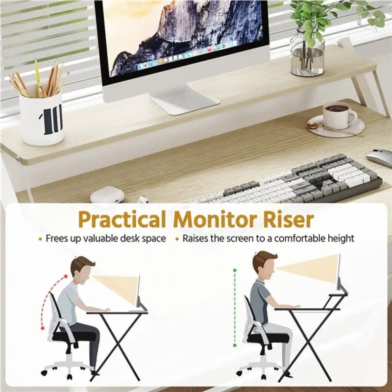 Yaheetech 2-Tier Foldable Computer Desk w/ Monitor Shelf 2-Tier Foldable Computer Desk w/ Monitor Shelf