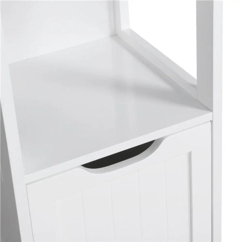 Yaheetech White Bathroom Cabinet 2 Hideaway Drawers 1 Shelf White Bathroom Cabinet 2 Hideaway Drawers 1 Shelf