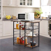 Vintage Kitchen Island Baker's Rack Utility Microwave Stand – view 11
