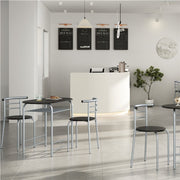 Yaheetech Modern Round Dining Table Set for 2 Dining Chairs Modern Round Dining Table Set for 2 Dining Chairs