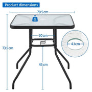 Yaheetech Outdoor Coffee Table Patio Square Bistro Table Outdoor Coffee Table Patio Square Bistro Table
