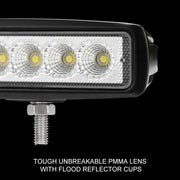 4x 6inch 30W LED Work Driving Light Bar Flood – view 7