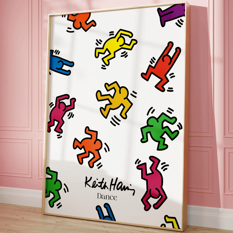 Blank Wall Print Shop Print Material Keith Haring Dance Keith Haring Dance