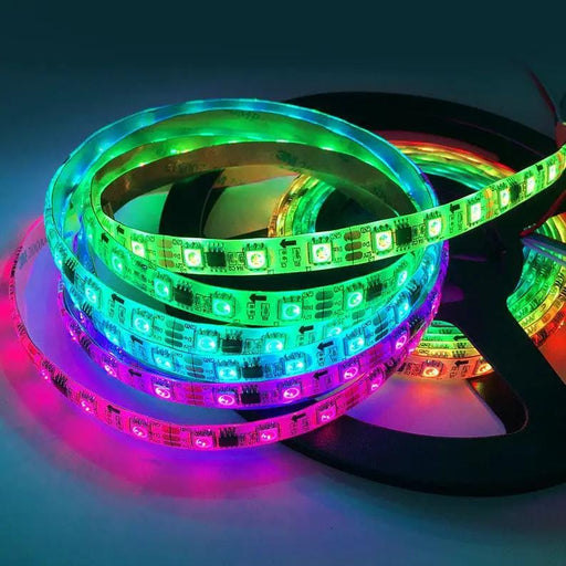 12V 5050 5M RGBW LED Strip Light RGB + Cool White Multi-Color – view 1