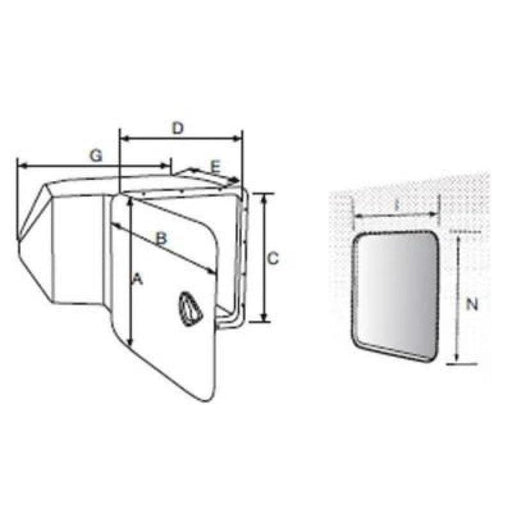 LPG Cylinder Storage Locker For 2x5kg Gas Bottles White Enclosure – view 2
