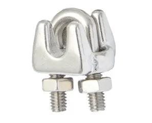 Trojan Trailer Brake Components Wire Rope Grip - Stainless Steel - 4mm Wire Rope Grip - Stainless Steel - 4mm